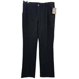 Duluth Trading Co Black Ponte Knit Pants Womens 10